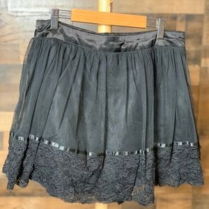 Black Tulle/Lace Skirt